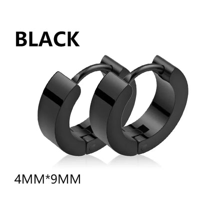 2pc Stainless Steel Cross Earrings Set | Gothic Punk Huggies for Men