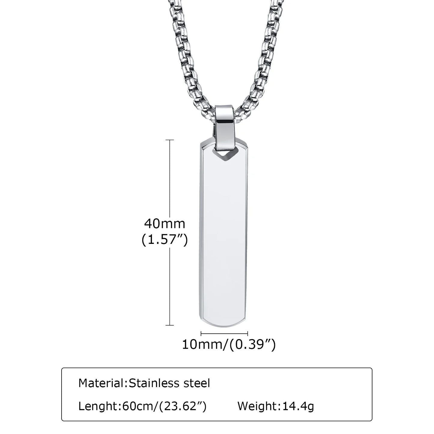 2pcs Vertical Layer Necklaces for Men | Waterproof Stainless Steel Cuban Chain Collar