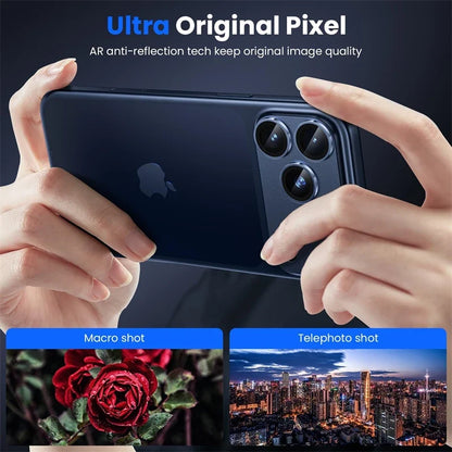 Tempered Glass Lens Screen Protector for IPhone 17 Air 16 15 14 Pro Max Plus 13 Mini 17Pro 17Air ProMax Metal Ring Film Cover