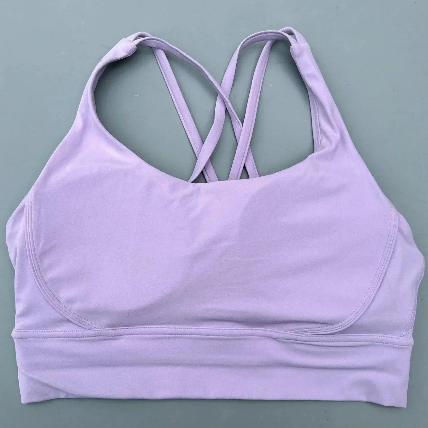 Solid Color Women Cross  Fitness sport Bra soft high strength Tight Top Comprehensive Training Gym Yoga Underwear With Chest Pad