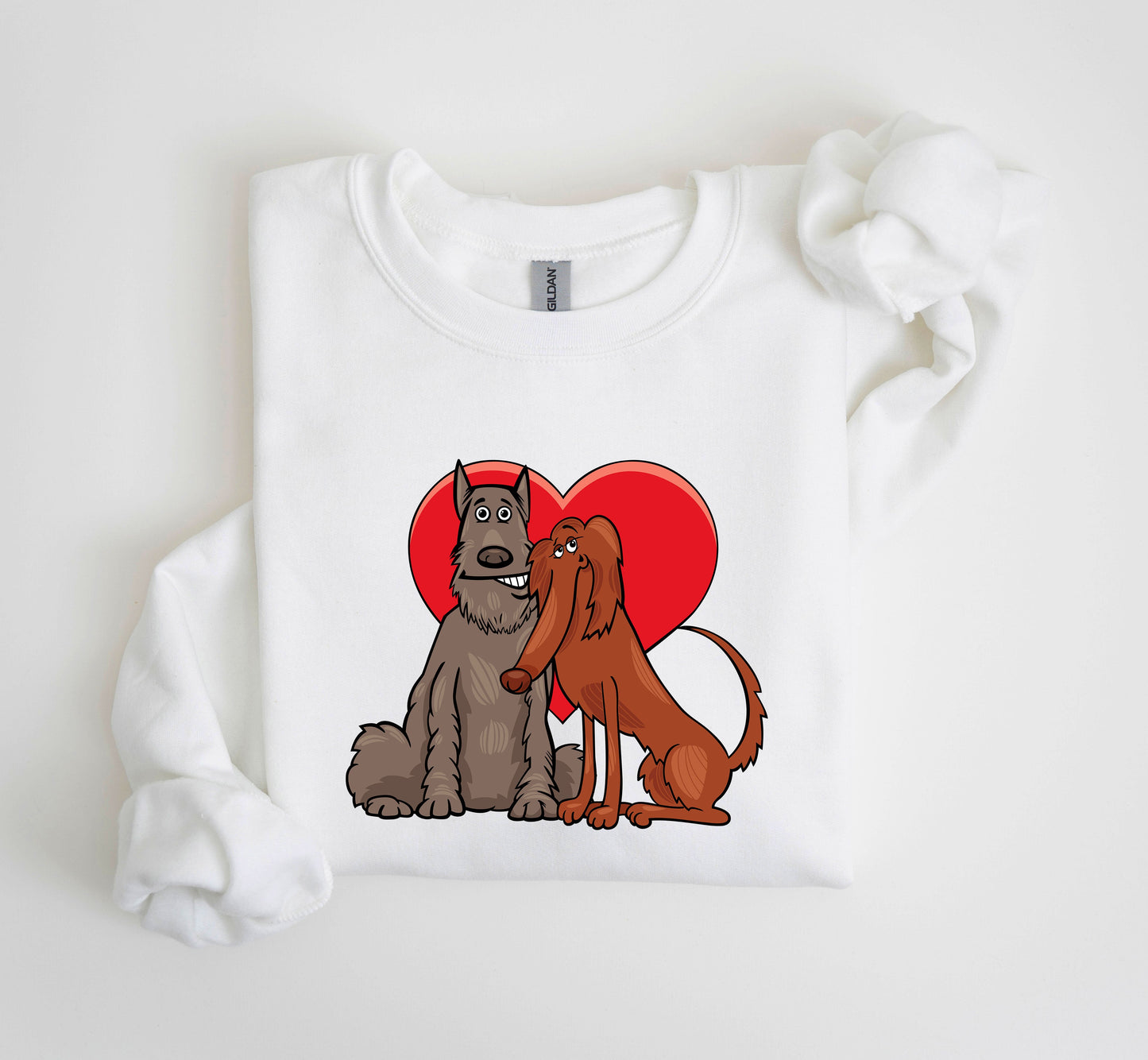 Dog Lovers Funny Retro Vintage Valentine's Day Celebration Deluxe Limited Sweatshirt
