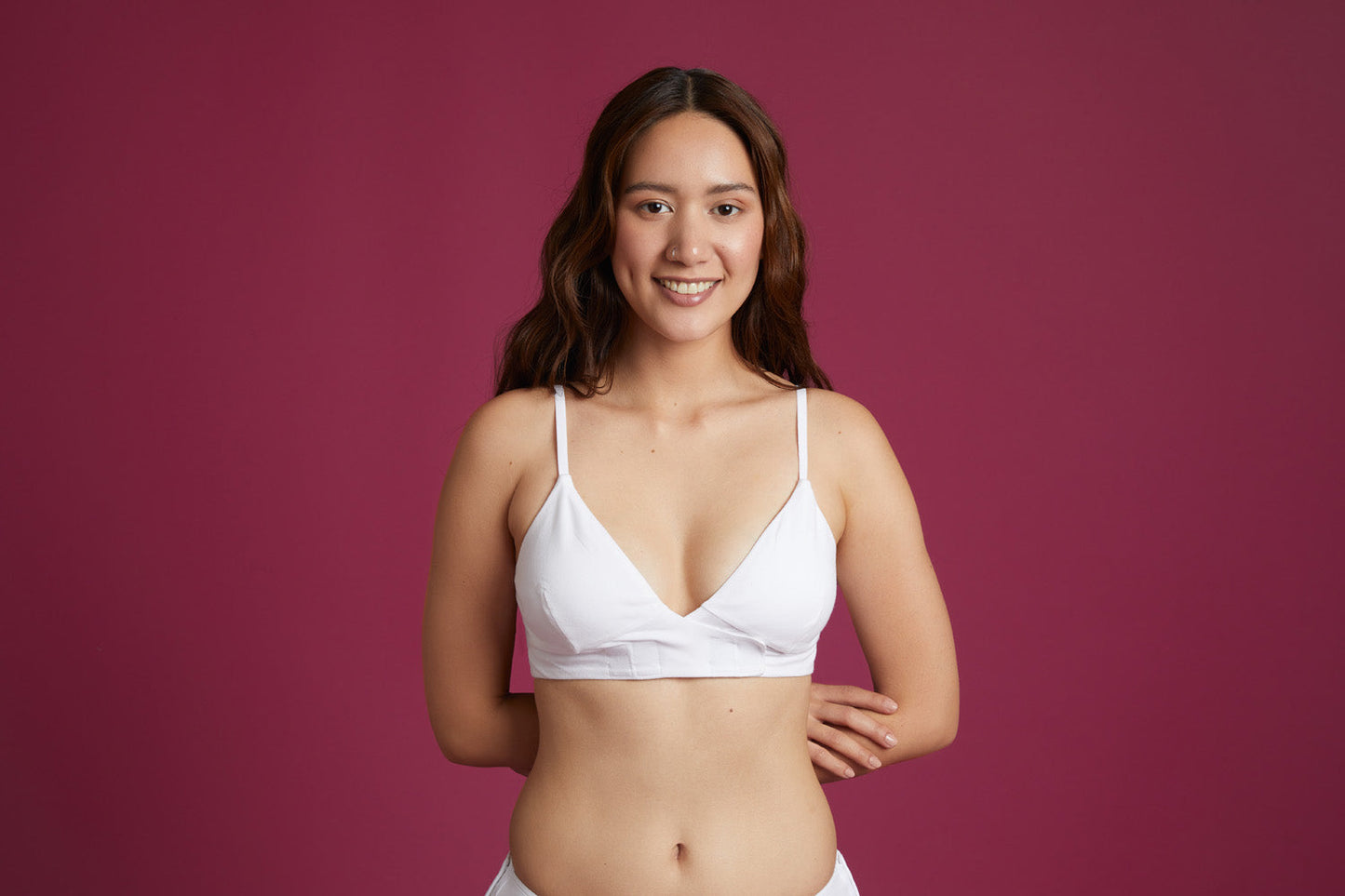 Front Fastening Bra with VELCRO® Brand Fasteners