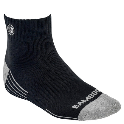 Premium Bamboo Rayon Quarter Crew Socks - 3 Pair Gift Box
