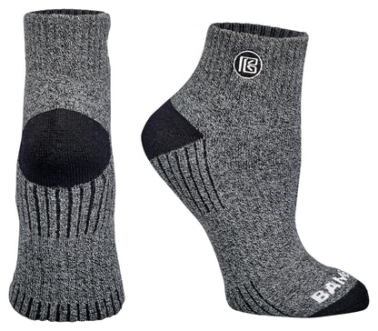 Premium Bamboo Rayon Quarter Crew Socks - 3 Pair Gift Box
