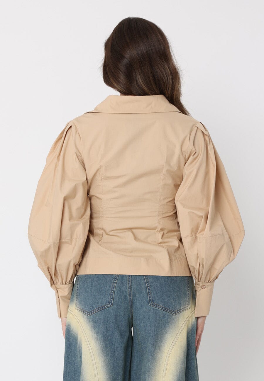 Crossbody Long Sleeve Solid Top
