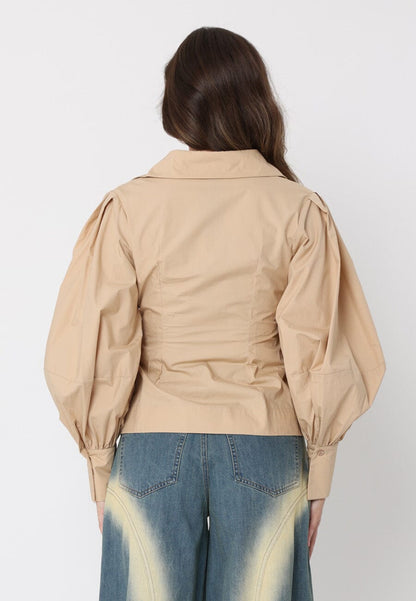 Crossbody Long Sleeve Solid Top
