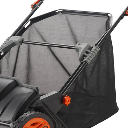 Heavy Duty 21" Push Lawn Sweeper for Leaves & Grass