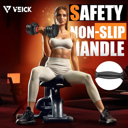 25LB Adjustable Dumbbell – 5-in-1 Weight Set with Anti-Slip Handle