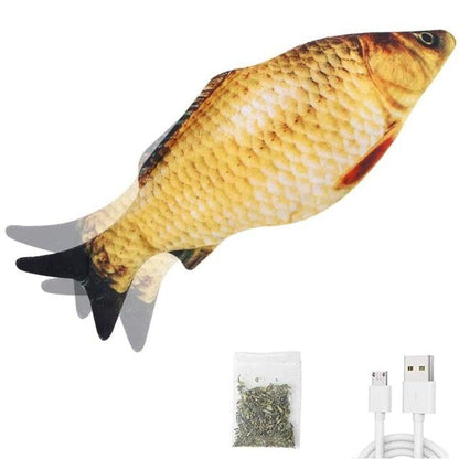 Floppy Fish Cat Toy Moving Fish Toy for Cats Interactive Flopping Cat Kicker Fish Toy Dancing Wiggle Fish Catnip Toys Fun Toy for Cat Exercise
