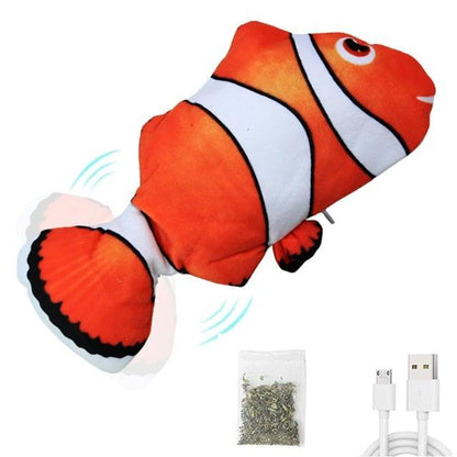 Floppy Fish Cat Toy Moving Fish Toy for Cats Interactive Flopping Cat Kicker Fish Toy Dancing Wiggle Fish Catnip Toys Fun Toy for Cat Exercise