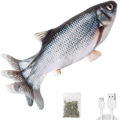 Floppy Fish Cat Toy Moving Fish Toy for Cats Interactive Flopping Cat Kicker Fish Toy Dancing Wiggle Fish Catnip Toys Fun Toy for Cat Exercise