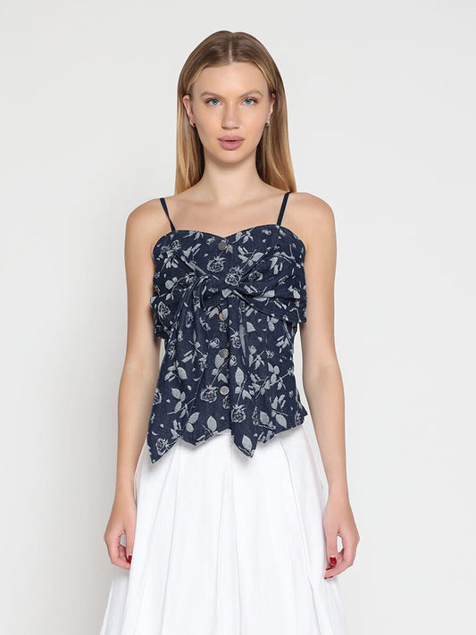 Front Tie Design Strape Top