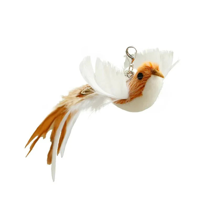 Hands-Free Feather Cat Wand with Bell | Suction Cup Interactive Toy for Hunting and Exercise