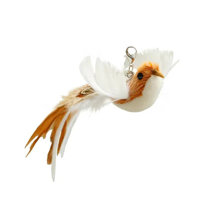 Hands-Free Feather Cat Wand with Bell | Suction Cup Interactive Toy for Hunting and Exercise