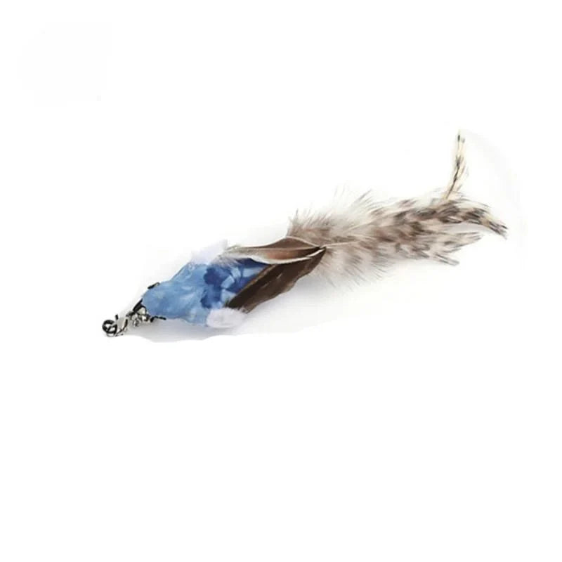 Hands-Free Feather Cat Wand with Bell | Suction Cup Interactive Toy for Hunting and Exercise