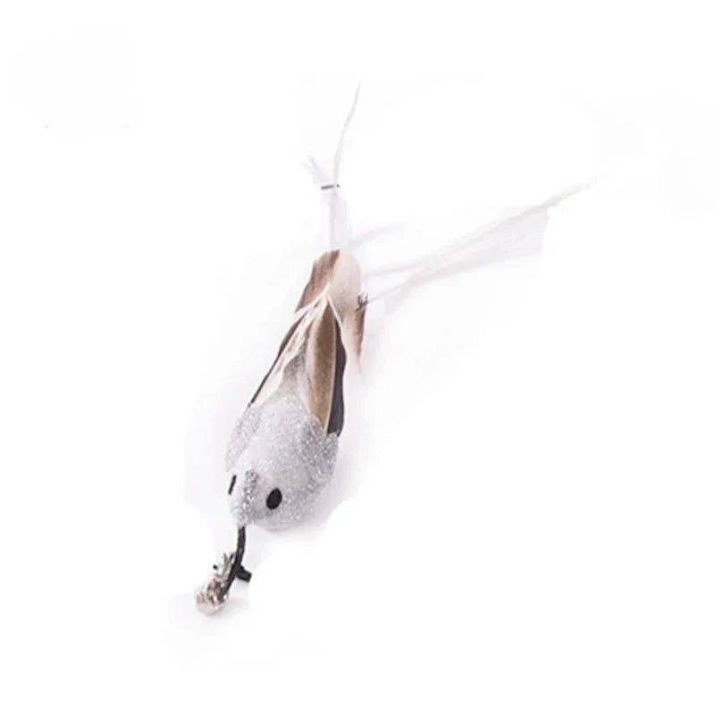Hands-Free Feather Cat Wand with Bell | Suction Cup Interactive Toy for Hunting and Exercise