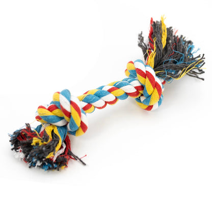 Jeffers Multi-Colored Braided Rope Bone Tug Toy for Dogs