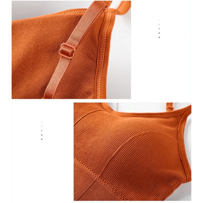 Soft Cotton Sports Bras For Women Push Up Solid Sports Bra Jogging Gym Women Sports Bra Girl Underwear Fitness Running Yoga Sport Tops