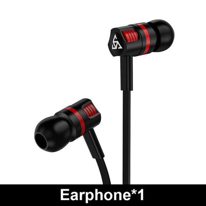 Wired in-Ear Headphones With Tangle-Free Cord Noise Isolating Bass
