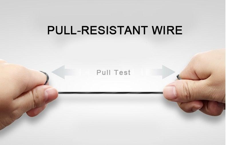 Wired in-Ear Headphones With Tangle-Free Cord Noise Isolating Bass
